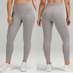 Lululemon Swift Speed High-Rise Tight 28" Leggings Brushed Luxtreme Gull Grey 6